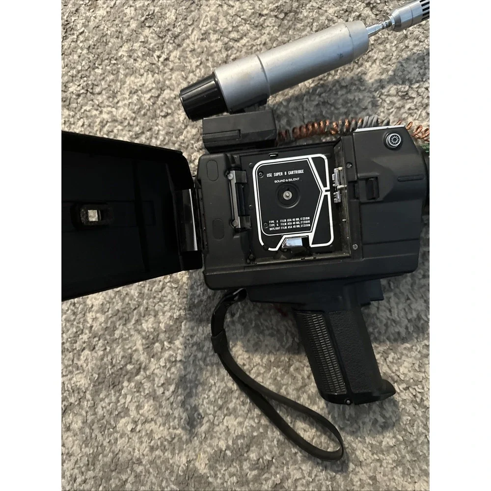 Sankyo Video Camera Sound XL-400S and Telescoping Microphone As Is
